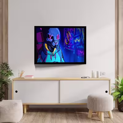 تابلو مدل gamer boy colorful کد F-12029