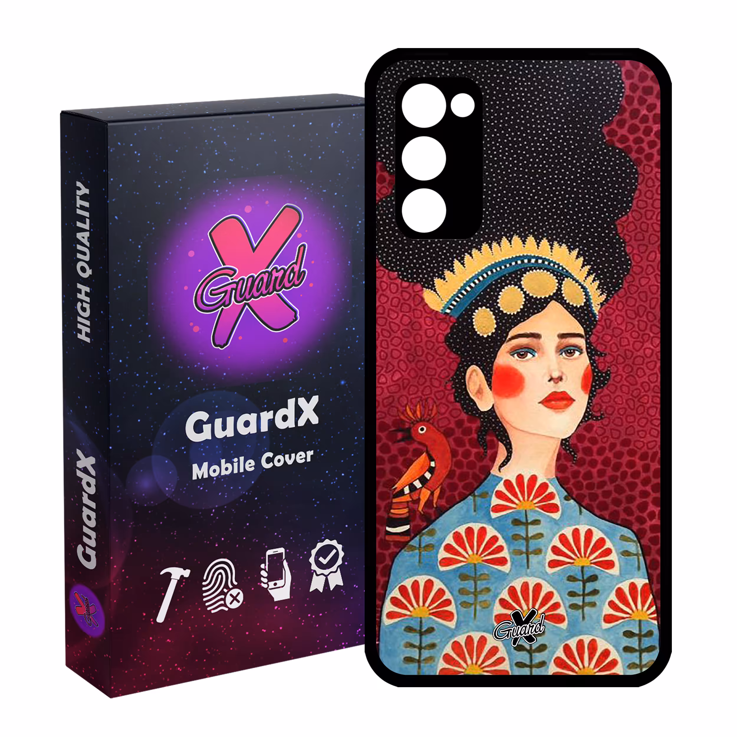 کاور گارد ایکس طرح Girl مدل Glass10179 مناسب برای گوشی موبایل سامسونگ Galaxy S20 FE