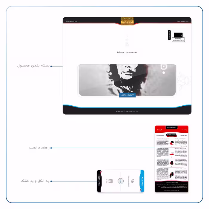 برچسب پوششی ماهوت مدل Che-Guevara مناسب برای تبلت سامسونگ Galaxy Tab A 10.1 2016 T580