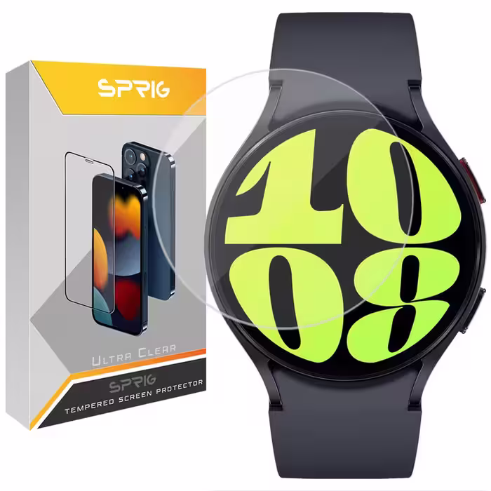 محافظ صفحه نمایش شیشه ای اسپریگ مدل SH-SP مناسب برای ساعت هوشمند سامسونگ Galaxy watch 6 44mm | کالا برتری