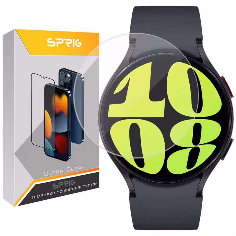 محافظ صفحه نمایش شیشه ای اسپریگ مدل SH-SP مناسب برای ساعت هوشمند سامسونگ Galaxy watch 6 44mm | کالا برتری
