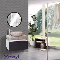 ست آینه و باکس روشویی مدل آردی ال طوسی 40*70 - لوازم خانه و آشپزخانه آرشیت