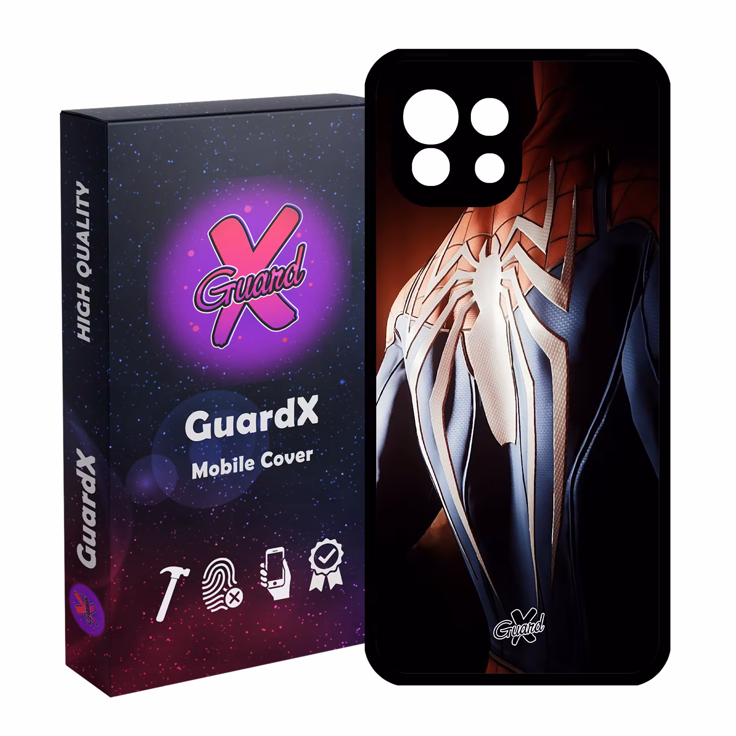 کاور گارد ایکس طرح Spider Man مدل Glass10126 مناسب برای گوشی موبایل شیائومی Mi 11 Lite