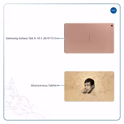 برچسب پوششی ماهوت مدل Gholamreza Takhti مناسب برای تبلت سامسونگ Galaxy Tab A 10.1 2019 T515