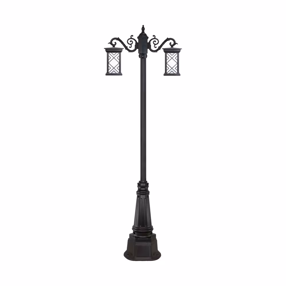 چراغ دو شاخه پارکی و حیاطی بیتانور مدل درتا طرح دار کد 482221T-96202