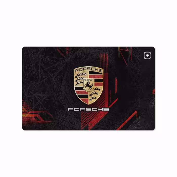 برچسب پوششی ماهوت مدل Porsche-Logo مناسب برای تبلت سامسونگ Galaxy Tab A7 10.4 LTE 2020 T505