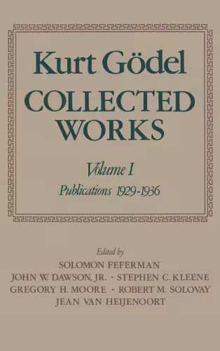خرید و دانلود نسخه کامل کتاب Collected Works: Volume I: Publications 1929-1936