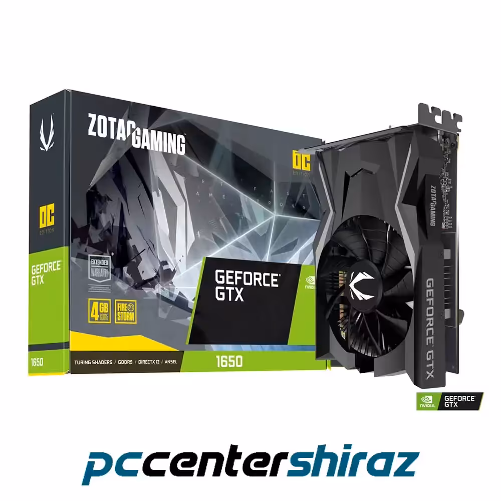 کارت گرافیک زوتک مدل ZOTAC GAMING GeForce GTX 1650 OC 4GB GDDR6