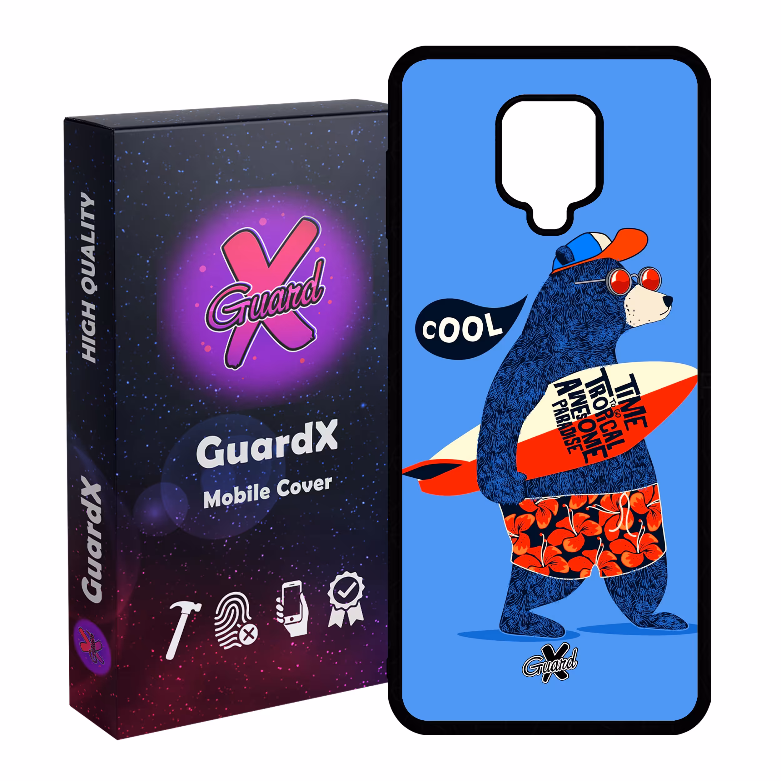 کاور گارد ایکس طرح Pet مدل Glass10220 مناسب برای گوشی موبایل سامسونگ Redmi Note 9S / Note 9 Pro / Note 9 Pro Max