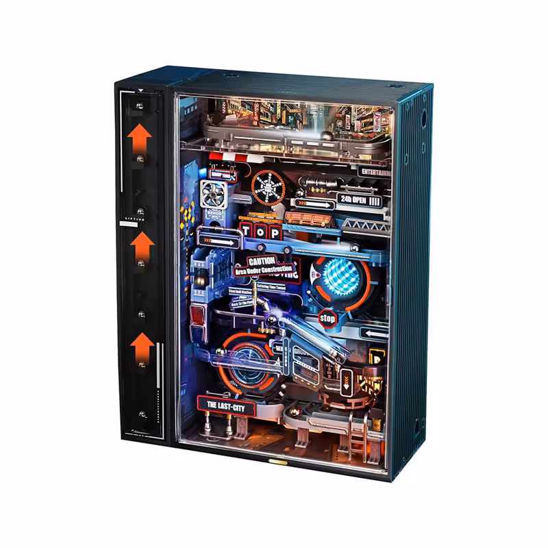 ساختنی روکر مدل ماربل ران طرح آخرین شهرROKR The Last City Marble Run Mechanical 3D Puzzle MR01S