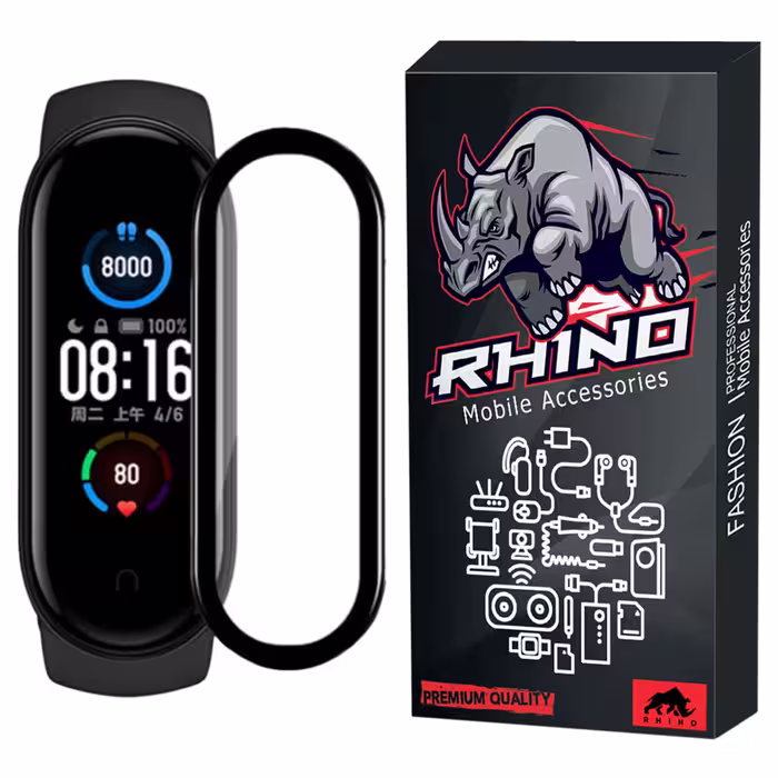 محافظ صفحه نمایش راینو مدل PMMA مناسب برای مچ بند هوشمند شیائومی Mi Band 4