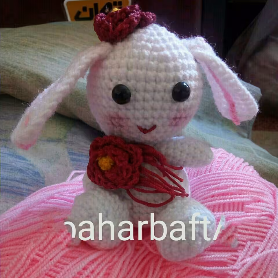 خرگوش گوش دراز بافتنی