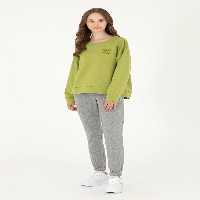 شلوار راحتی زنانه خاکی ملانژ یو اس پولو - فروشگاه لباس شهرمون