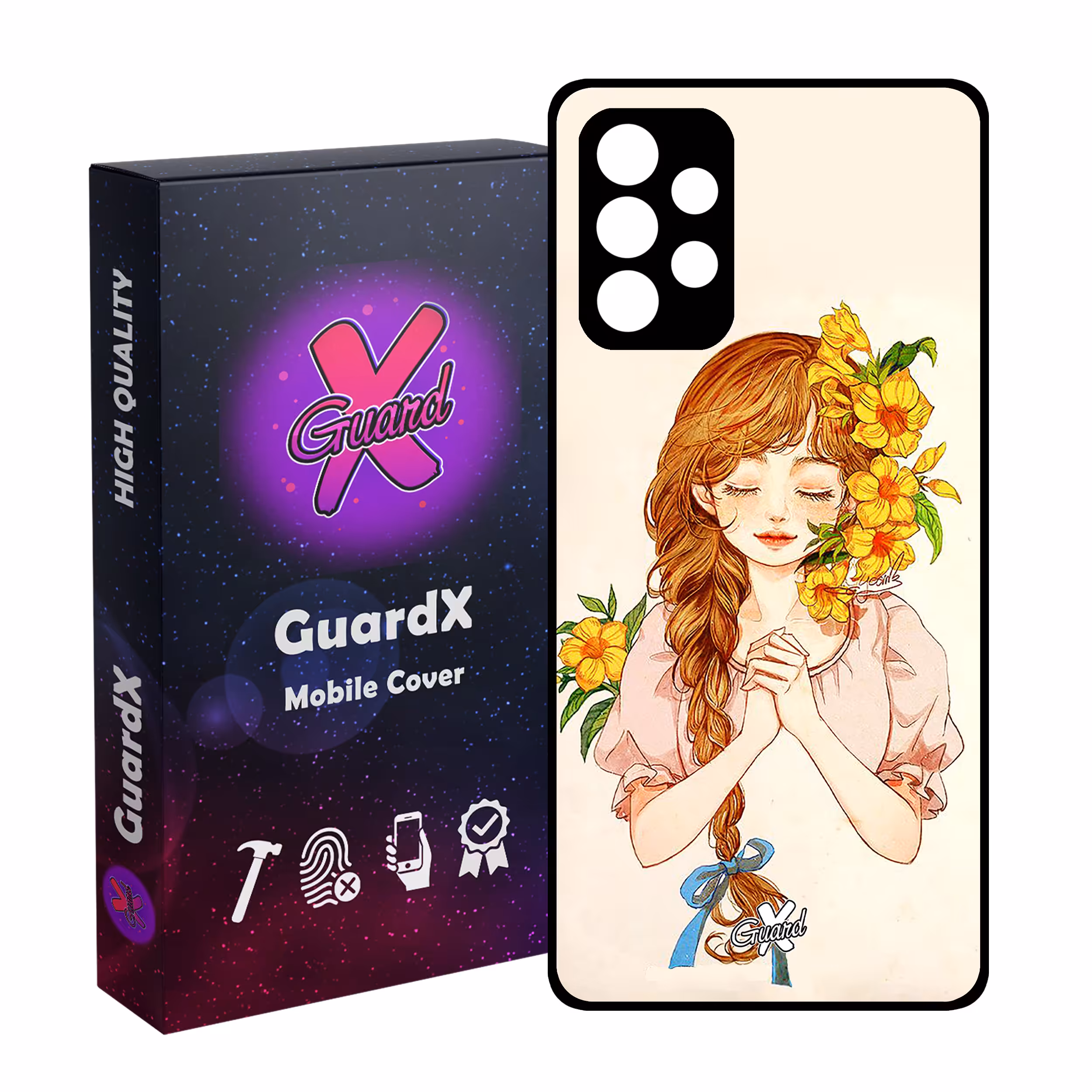 کاور گارد ایکس طرح دختر مدل Glass10317 مناسب برای گوشی موبایل سامسونگ Galaxy A53
