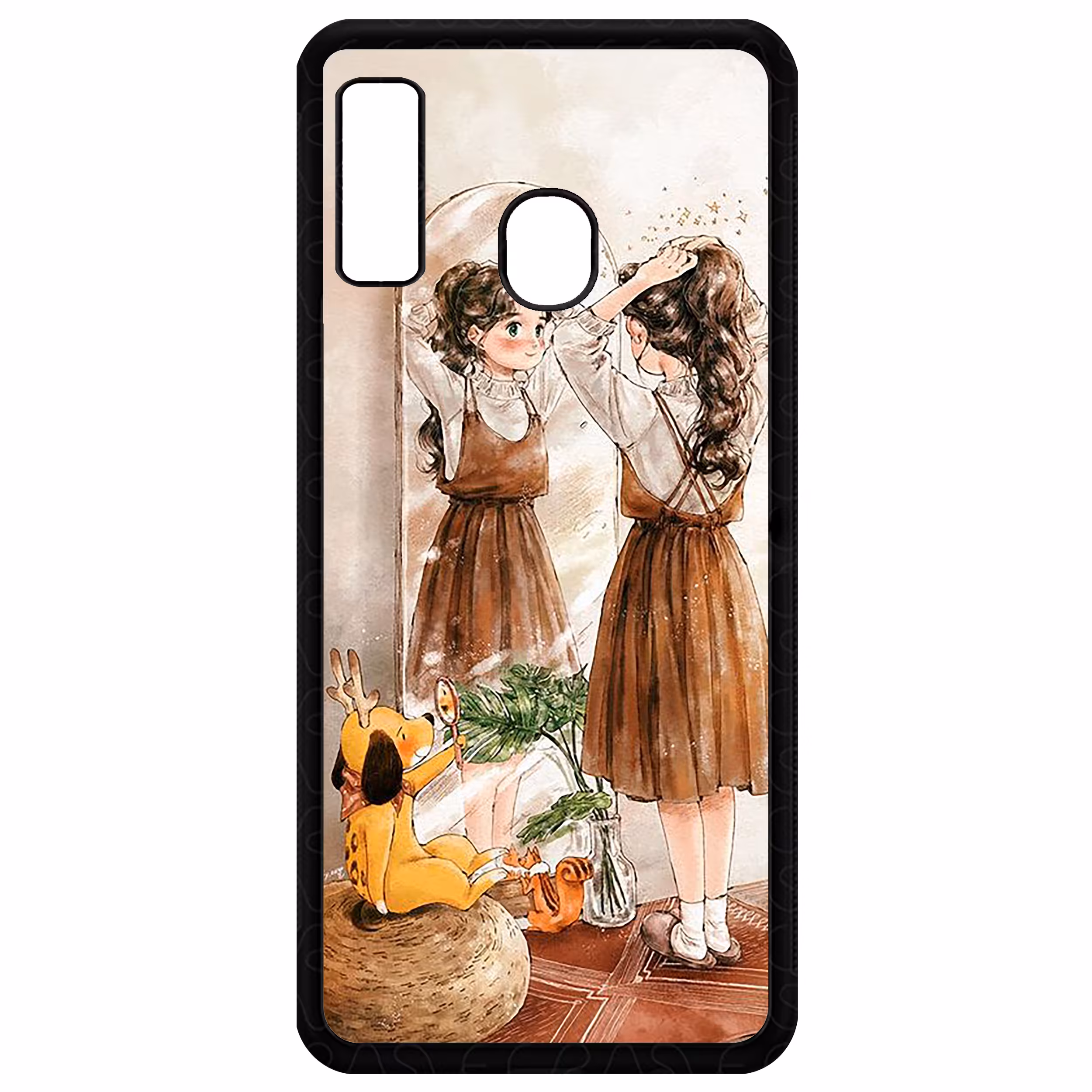 کاور طرح Girl مدل CHL50306 مناسب برای گوشی موبایل سامسونگ Galaxy A20 / A30 / M10s