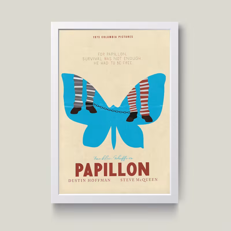 تابلو مدل Papillon کدS2921-w | دنیای قاب