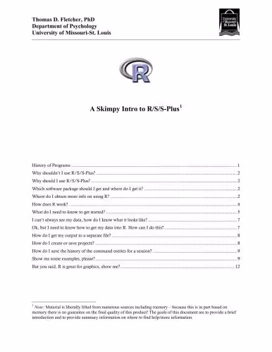 خرید و دانلود نسخه کامل کتاب A Skimpy Intro to R/S/S-Plus