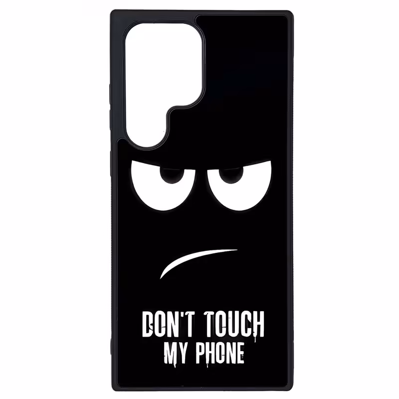 کاور طرح DONT TOUCH MY PHONE کد G-090 مناسب برای گوشی موبایل سامسونگ Galaxy S23 Ultra | دیجی قاب دونی