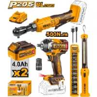 مجموعه 4 عددی ابزارآلات گاراژی براشلس اینکو کد COSLI240461