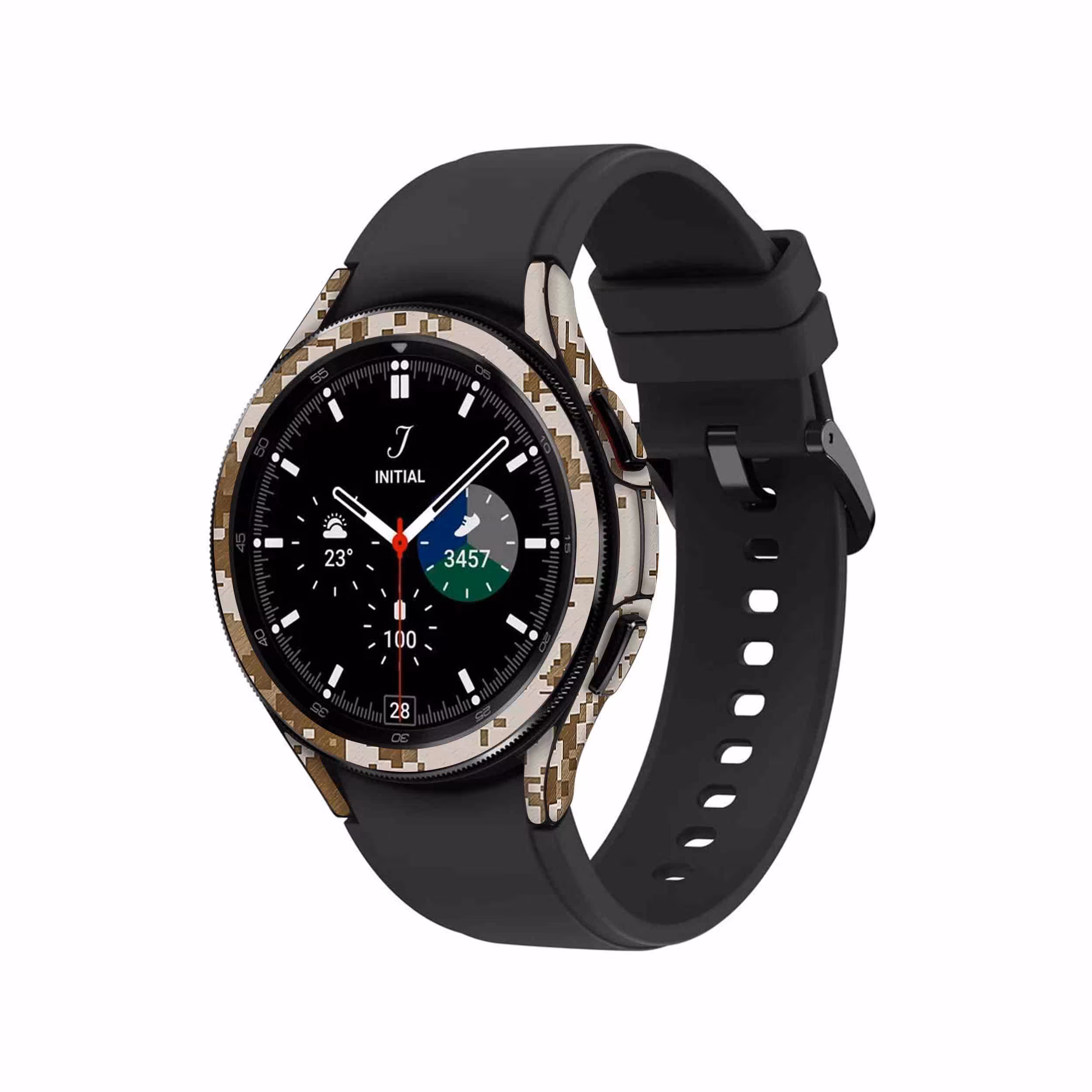 برچسب ماهوت طرح Army Desert Pixel مناسب برای ساعت هوشمند سامسونگ Watch4 Classic 46mm