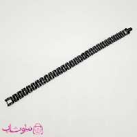 دستبند مردانه زنانه استیل طرح رولکس مشکی کد 4891