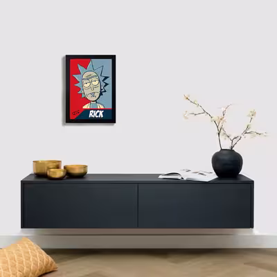 تابلو مدل ریک و مورتی rick and morty BL79