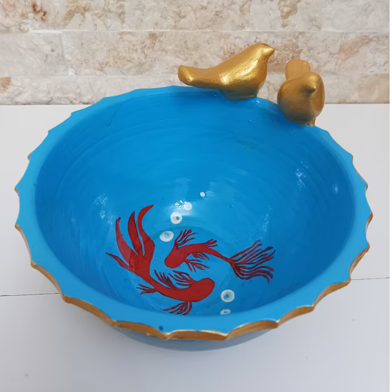 کاسه رنگی سفالی