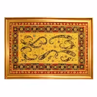 تابلو فرش جواهر مدل paisley