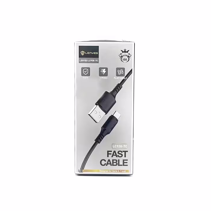کابل تبدیل USB به USB-C لنیز مدل LC938 طول 1 متر