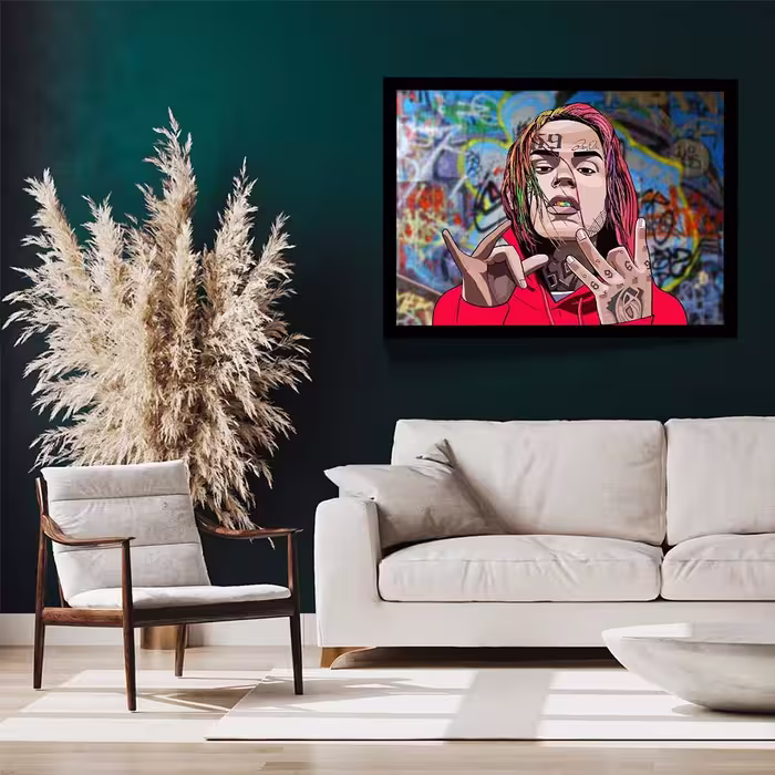 تابلو مدل 6ix9ine کد F-10013