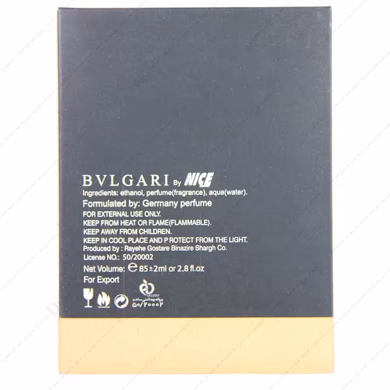 ادکلن ادوپرفیوم زنانه نایس مدل Bvlgari Jasmin Noir حجم 85 میلی لیتر