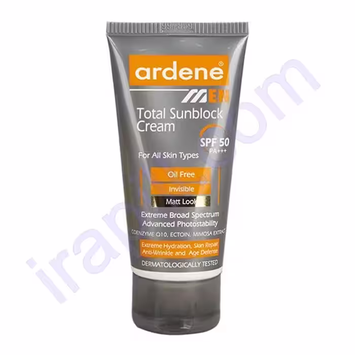 کرم ضد آفتاب SPF50 چند کاره آقایان آردن 50 گرم