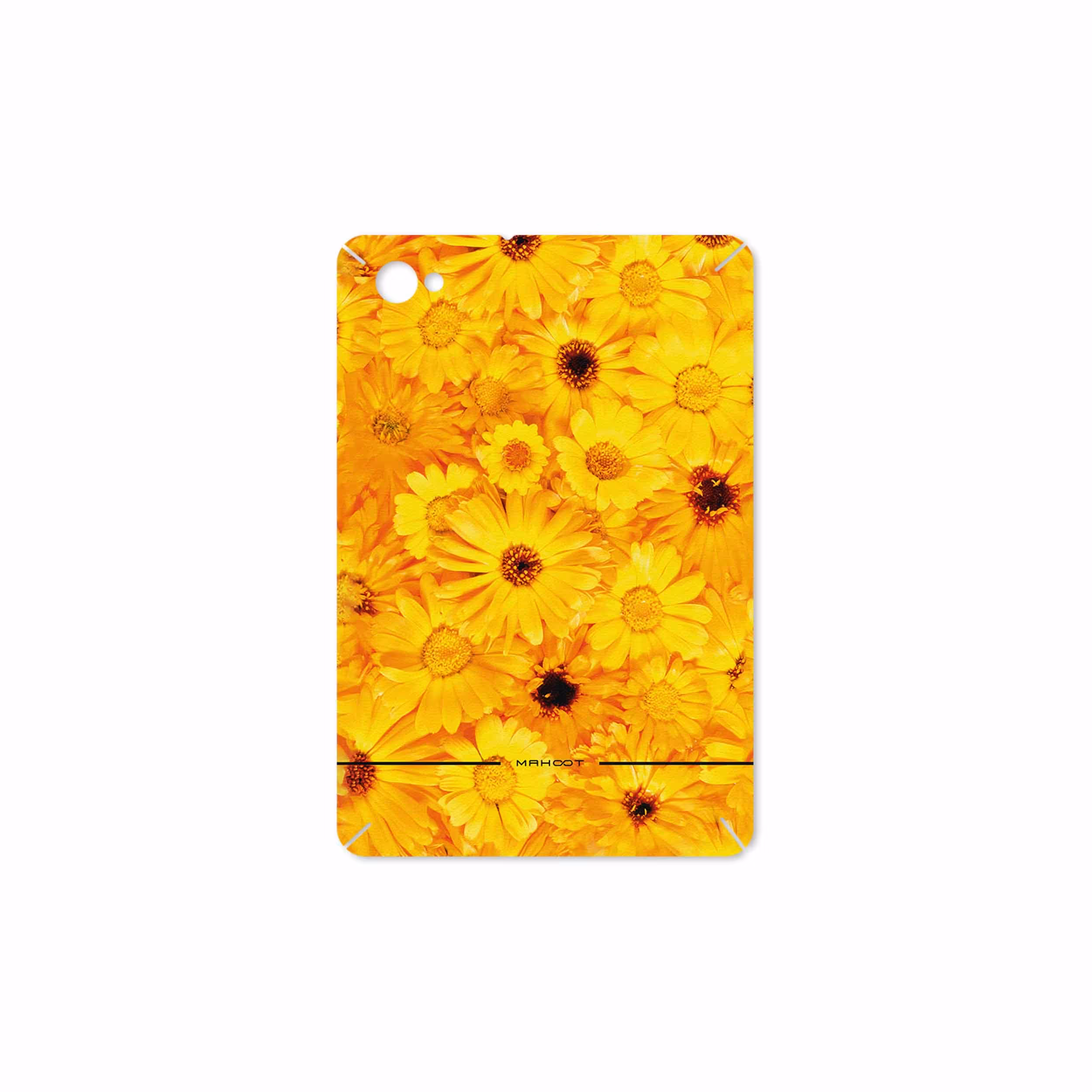 برچسب پوششی ماهوت مدل Yellow-Flower مناسب برای تبلت سامسونگ Galaxy Tab 7.7 2011 P6800
