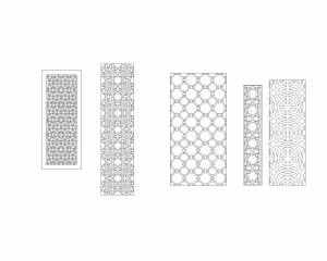 پانل مشبک دیواری با طرح  هندسی
