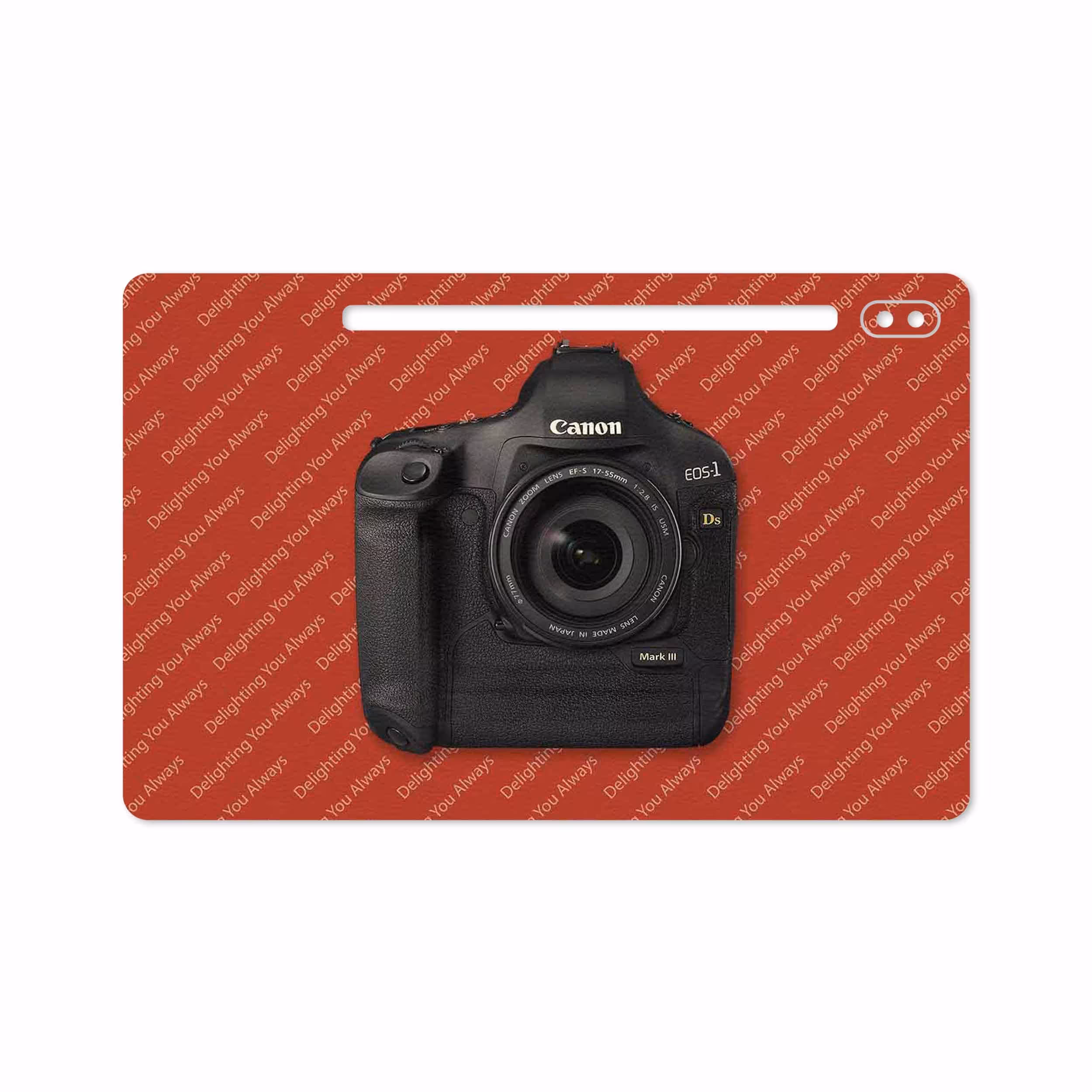 برچسب پوششی ماهوت مدل Canon-Logo مناسب برای تبلت سامسونگ Galaxy Tab S6 2019 SM-T860