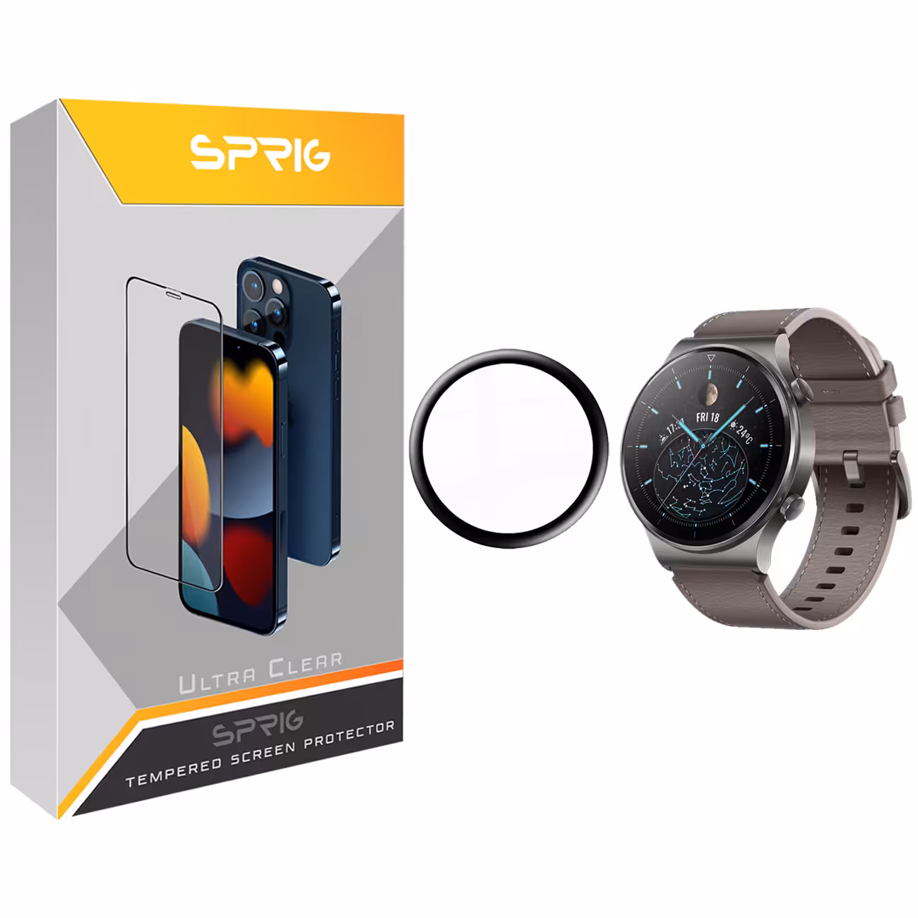 محافظ صفحه نمایش نانو اسپریگ مدل SPG مناسب برای ساعت هوشمند هوآوی GT 2 Pro