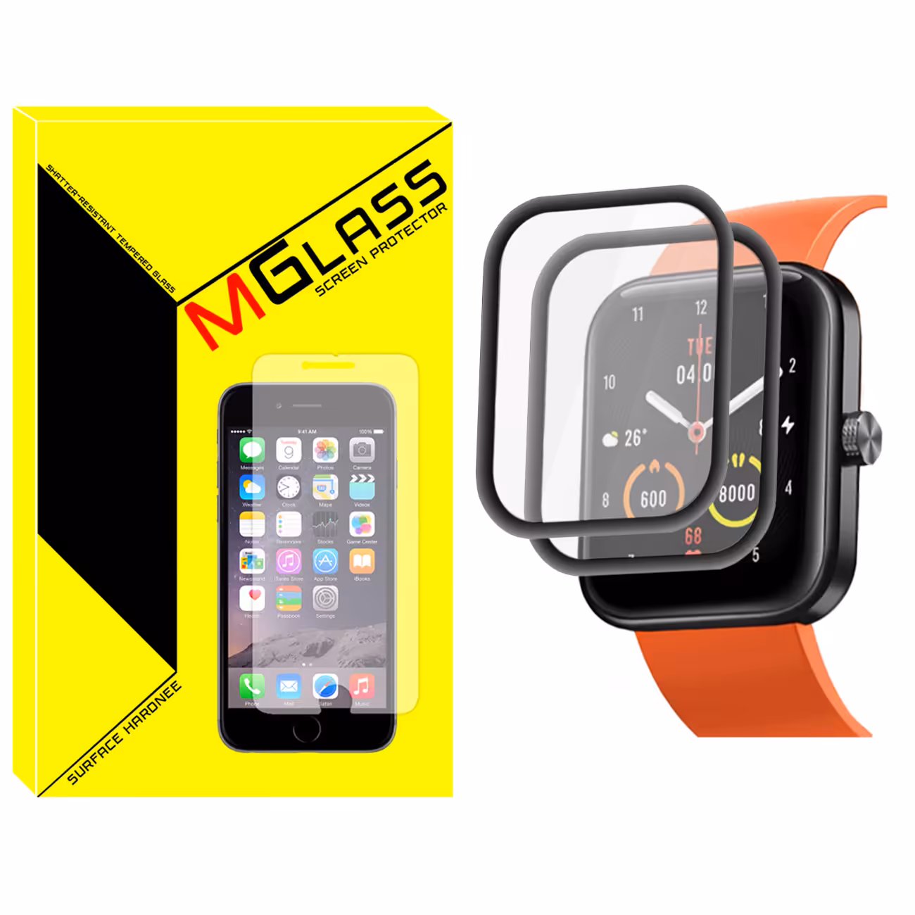 محافظ صفحه نمایش نانو ام گلس مدل NMG مناسب برای ساعت هوشمند شیائومی Maimo Watch WT2105 بسته دو عددی