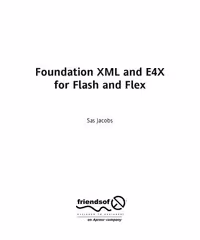 خرید و دانلود نسخه کامل کتاب Foundation XML and E4X for Flash and Flex