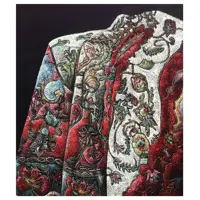 تابلو نقاشی رنگ روغن طرح فرش دستباف کد O1122