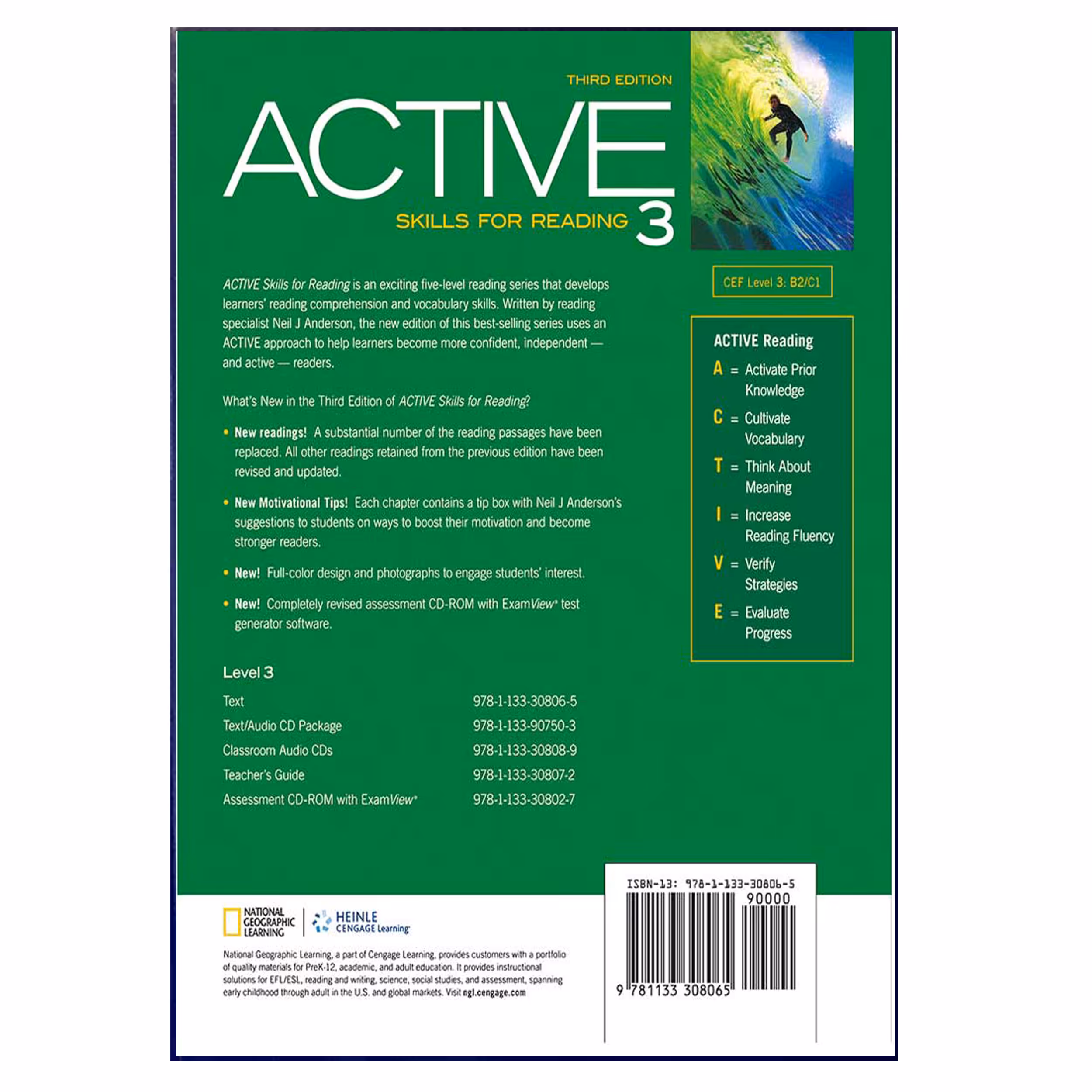 کتاب زبان Active Skills For Reading 3rd 3 اثر Neil J Aderson انتشارات هدف نوین