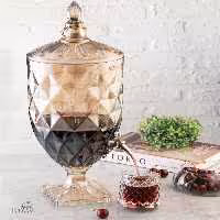 کلمن شیشه ای شامپاینی 5.5 لیتر پاشاسازه مدل میلینیوم کد 43088