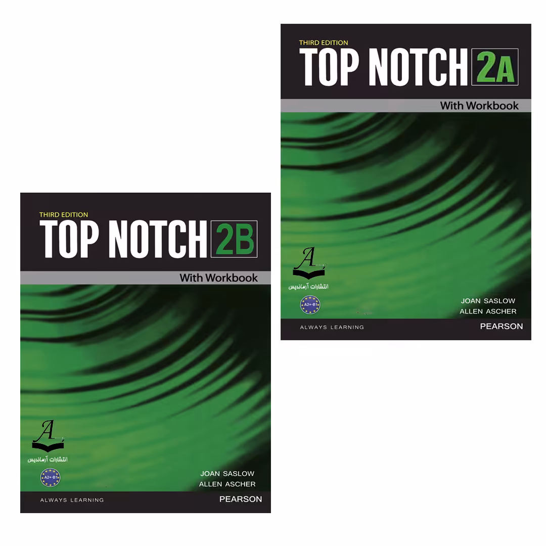کتاب Top Notch 2 اثر Joan Saslow And Allen Ascher انتشارات آرماندیس 2 جلدی