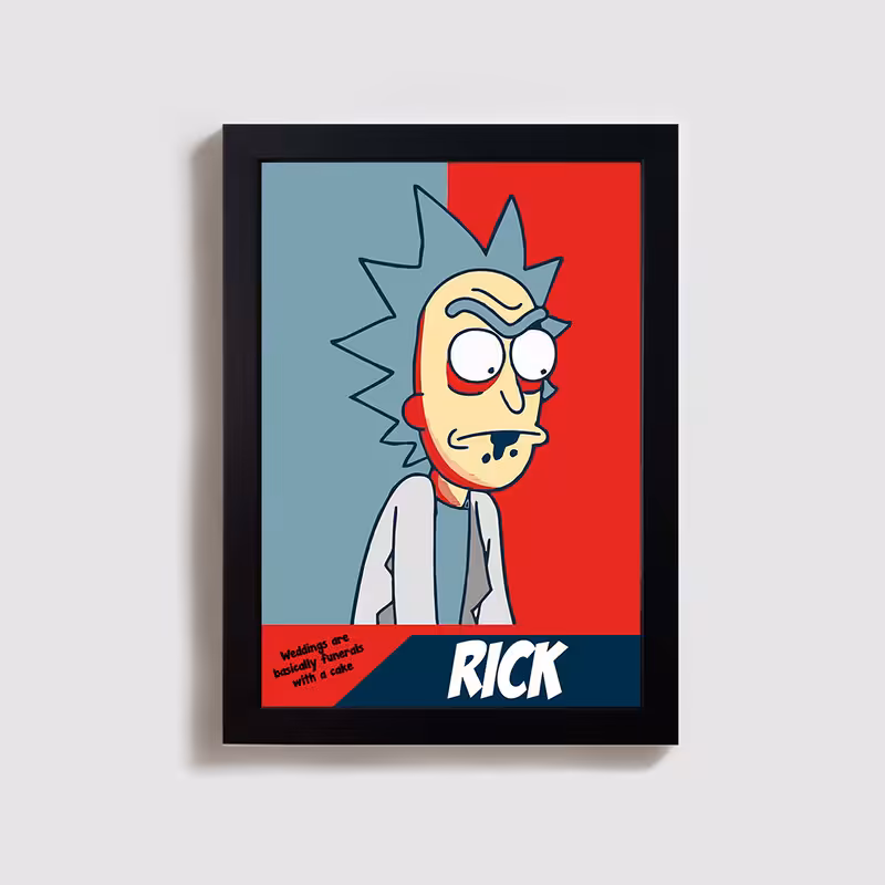 تابلو مدل ریک و مورتی rick and morty BL14