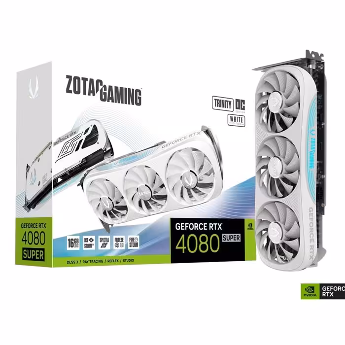 کارت گرافیک سفید زوتاک RTX 4080 SUPER Trinity OC Edition 16GB White