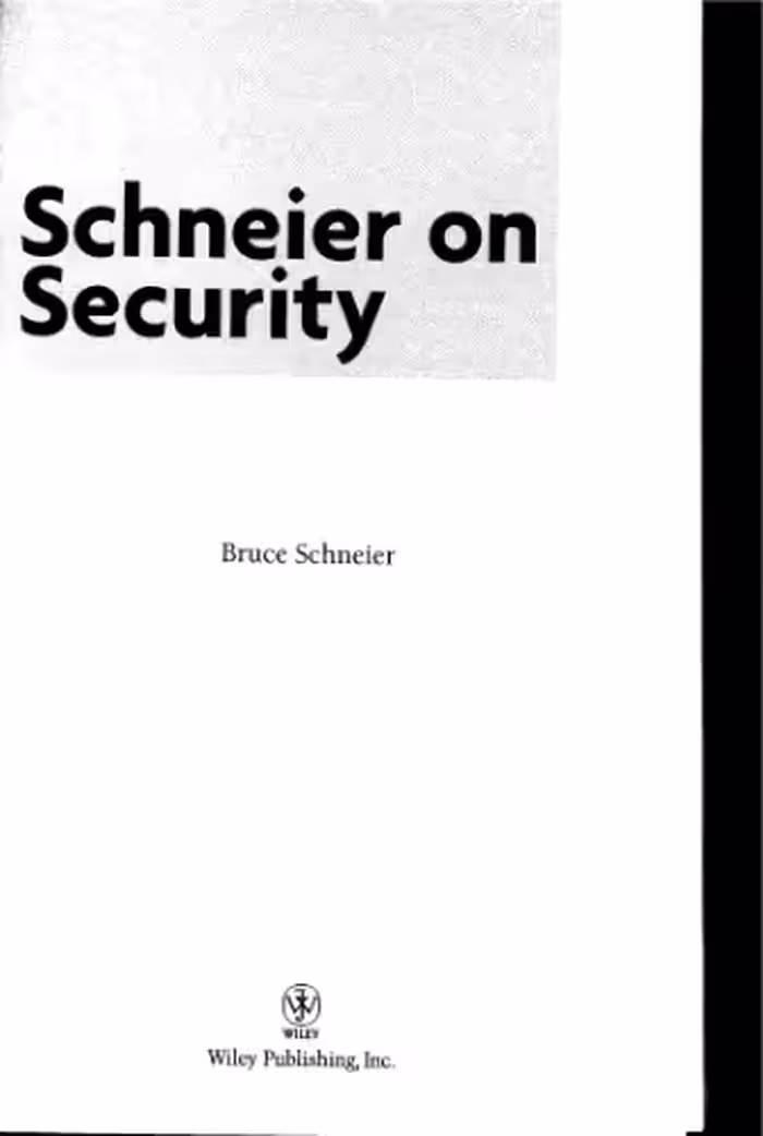 خرید و دانلود نسخه کامل کتاب Schneier on Security
