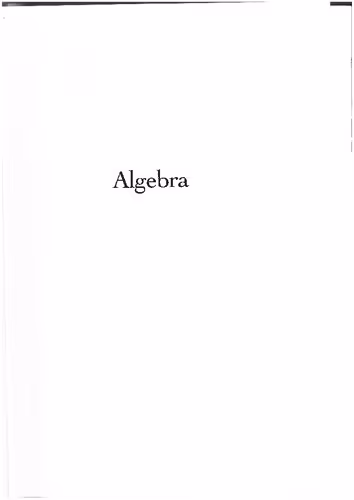 خرید و دانلود نسخه کامل کتاب Algebra