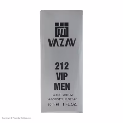 عطر جیبی مردانه واژاو مدل VIP 212 حجم 30 میلی لیتر