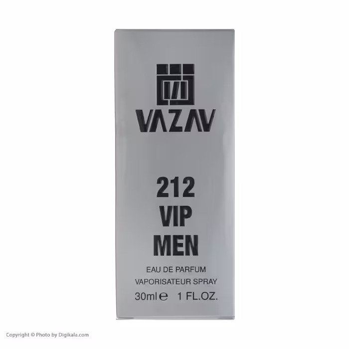 عطر جیبی مردانه واژاو مدل VIP 212 حجم 30 میلی لیتر