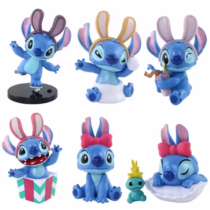 فیگور مدل لیلو و استیج Lilo and Stitch مجموعه 6 عددی