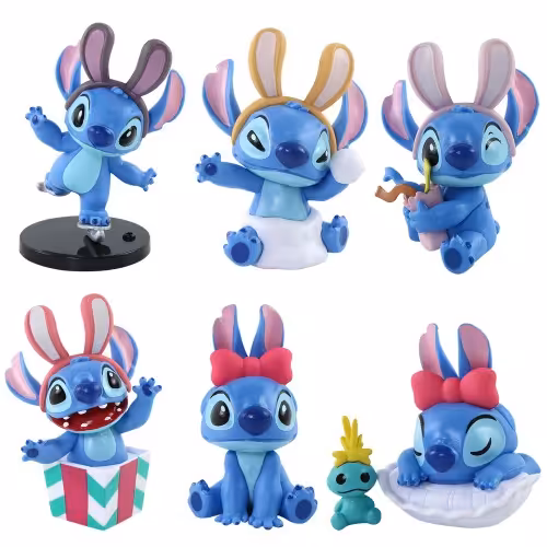 فیگور مدل لیلو و استیج Lilo and Stitch مجموعه 6 عددی